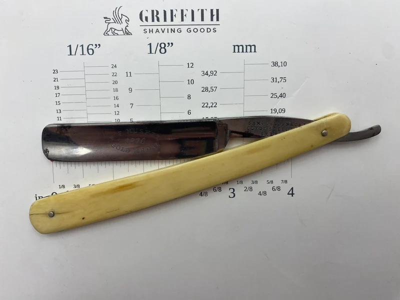 Vintage Sam Osborne & Co Etched Sheffield Razor for Restoration