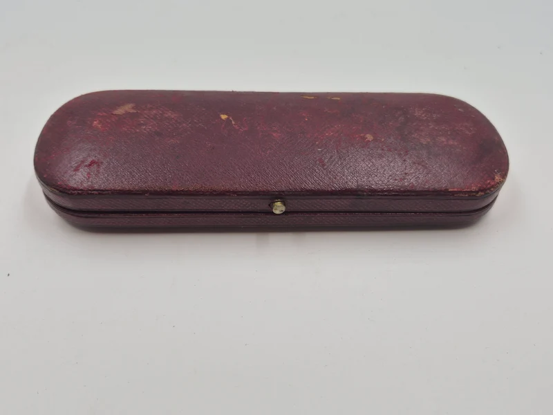 Antique Sheffield Razor Pair Case