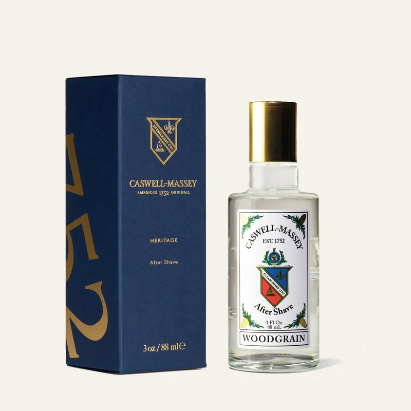 Caswell Massey Woodgrain Sandalwood Gold Cap Luxury After Shave (88ml/3 oz)