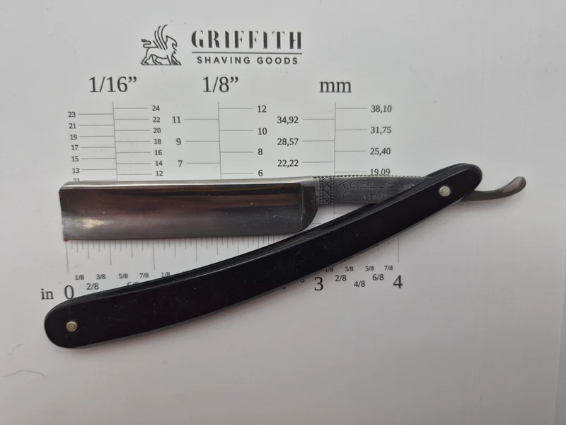 Vintage Koeller Gun Metal Razor for Restoration