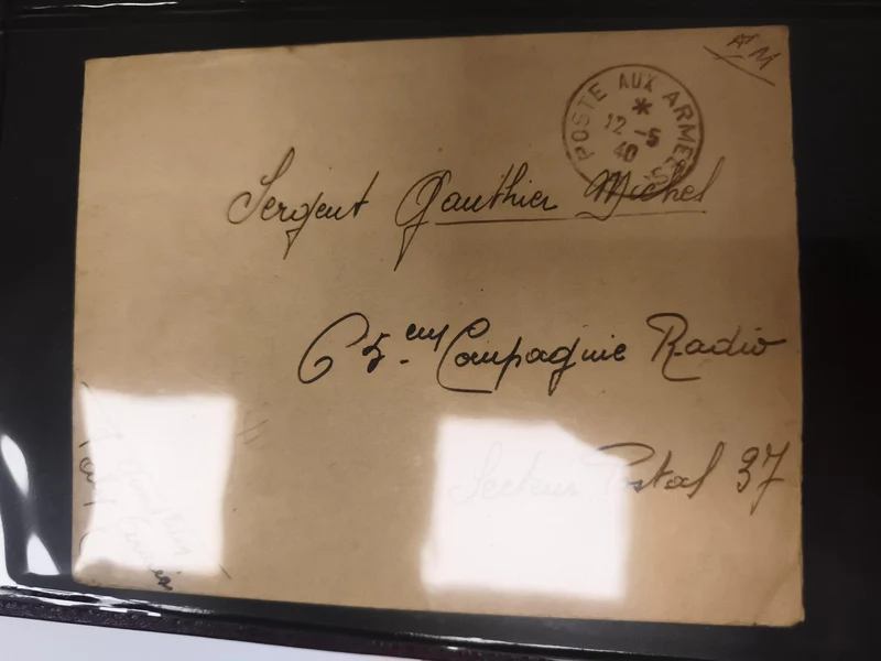 Lettre militaire Poste aux Armées 1940 secteur postal 37 philatélie WW2