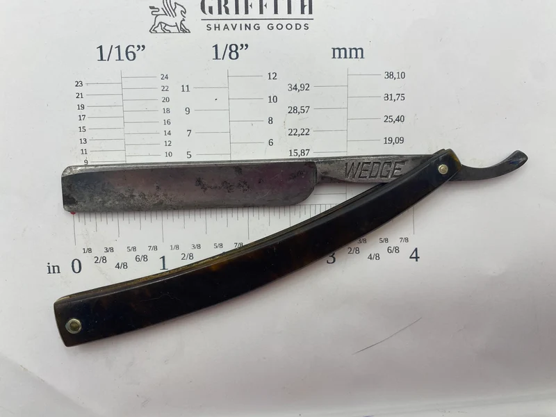 Vintage Union Cutlery Wedge American Razor for Restoration