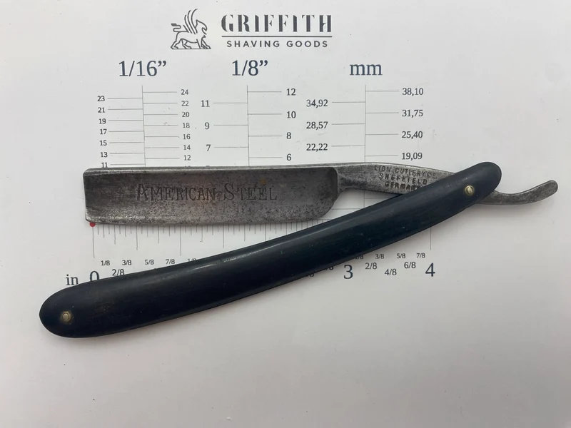 Vintage Lion Cutlery "American Steel" Razor for Restoration