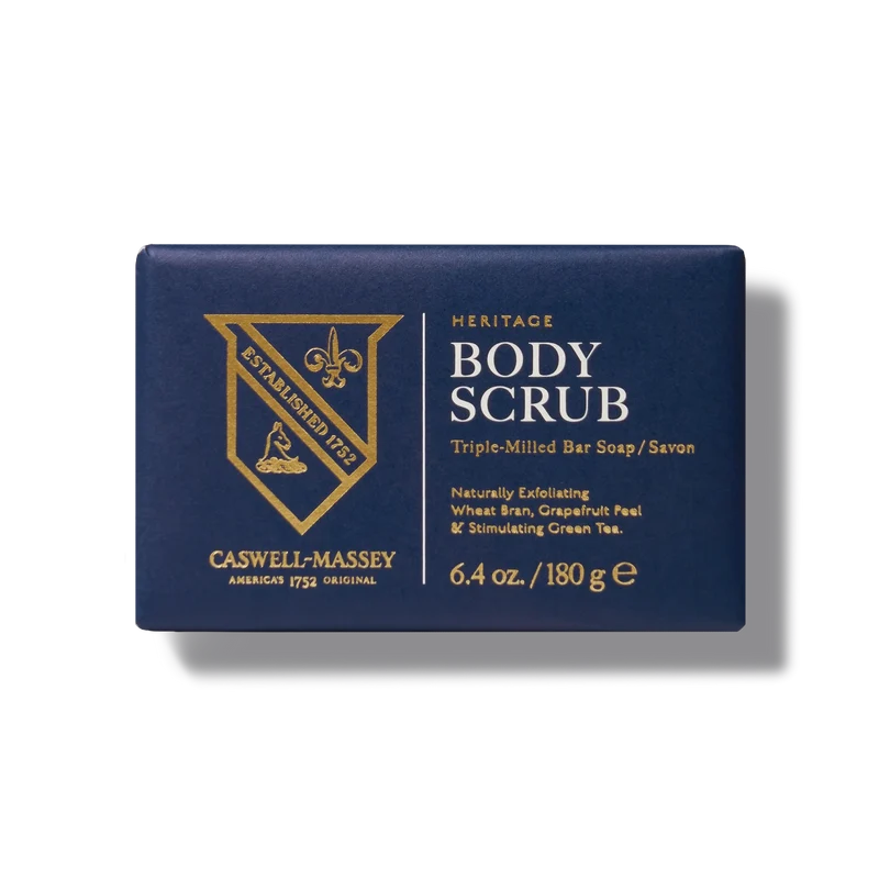 Caswell Massey Heritage Body Scrub Bar Soap - 6.4 oz (180g)
