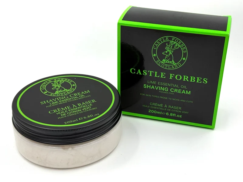 Castle Forbes Lime Essential Oil Shaving Cream – 200ml (6.8oz)