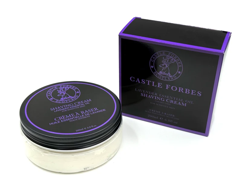 Castle Forbes Lavender Essential Oil Shaving Cream – 200ml (6.8oz)