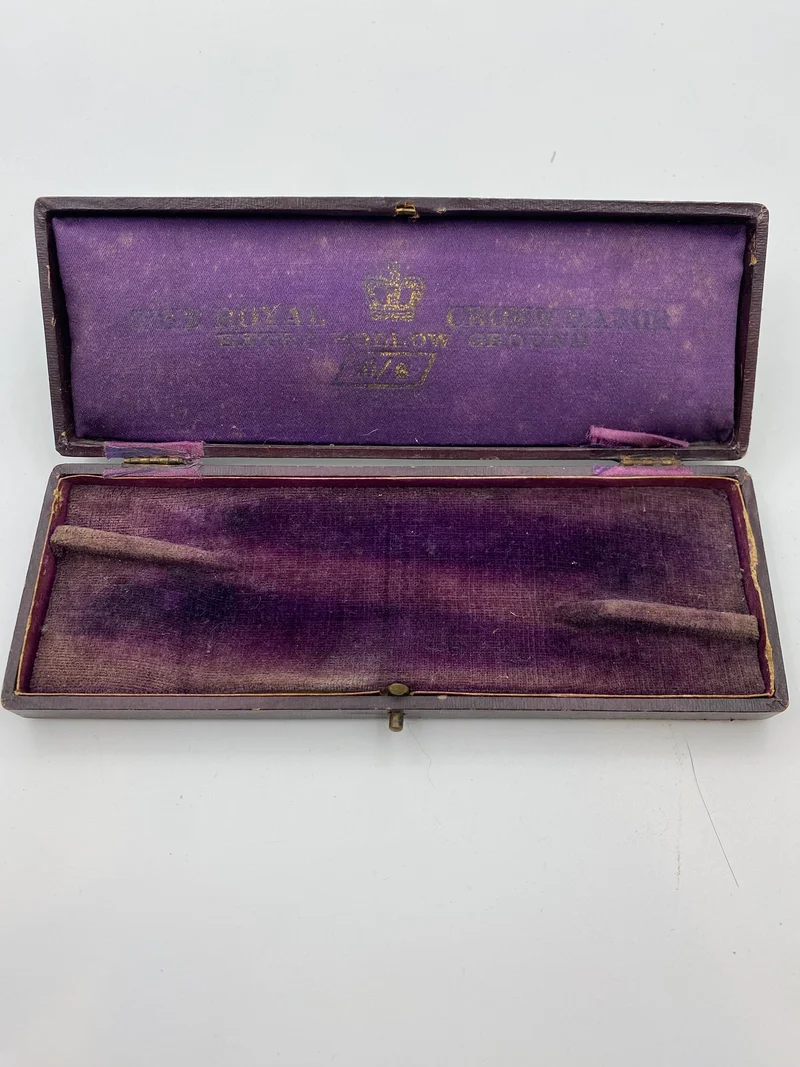 Antique Sheffield Razor Pair Case