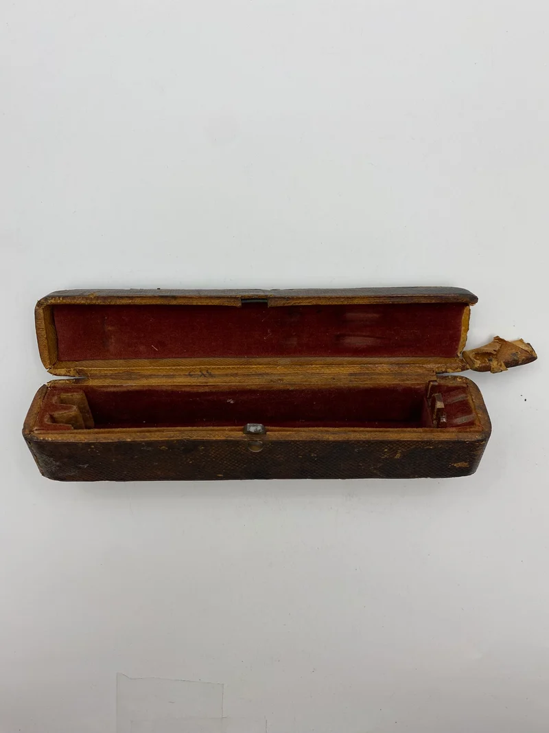 Antique Sheffield Razor Pair Set Case