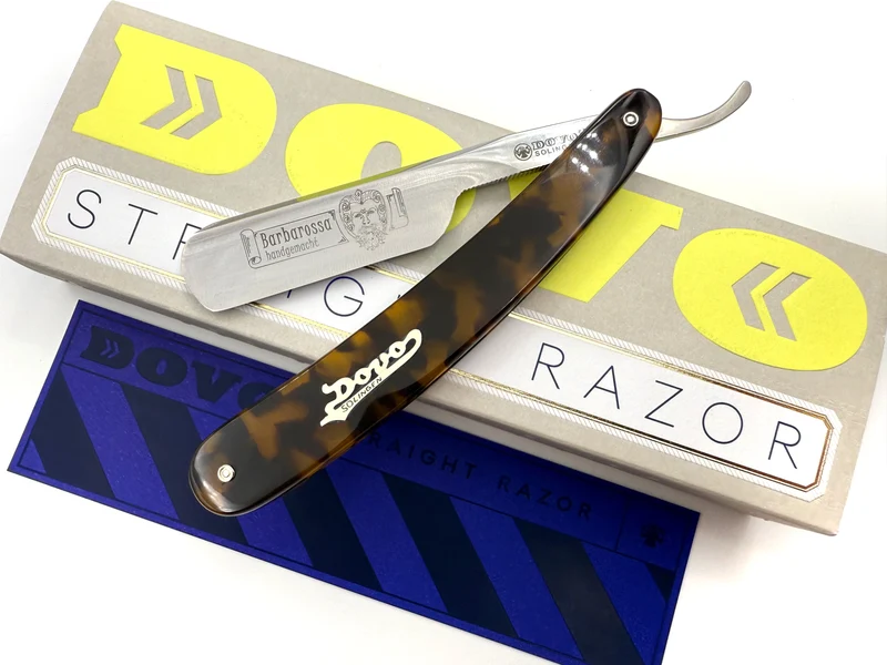Dovo "Barbarossa" Faux Tortoise Handle 5/8 Full Hollow Solingen Straight Razor