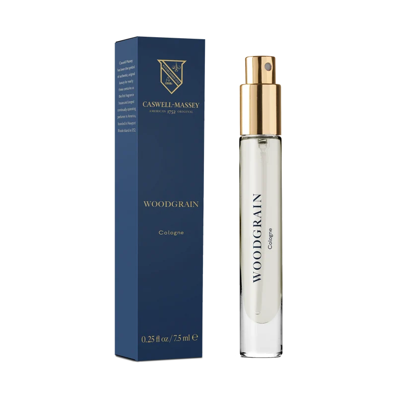 Caswell Massey Woodgrain Gold Cap Luxury Cologne (7.25ml/0.25 oz)