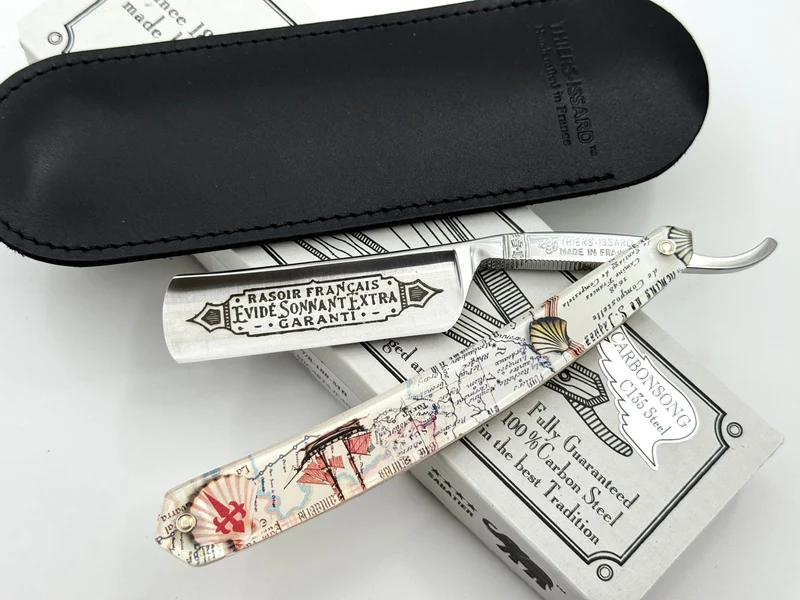 Thiers Issard 6/8 Evide Sonnant - Map Composite Scales - Full Hollow Straight Razor