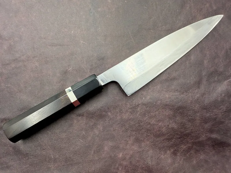 Japanese 165mm Wrought Iron Mioroshi Deba Kitchen Knife - Vintage Restored
