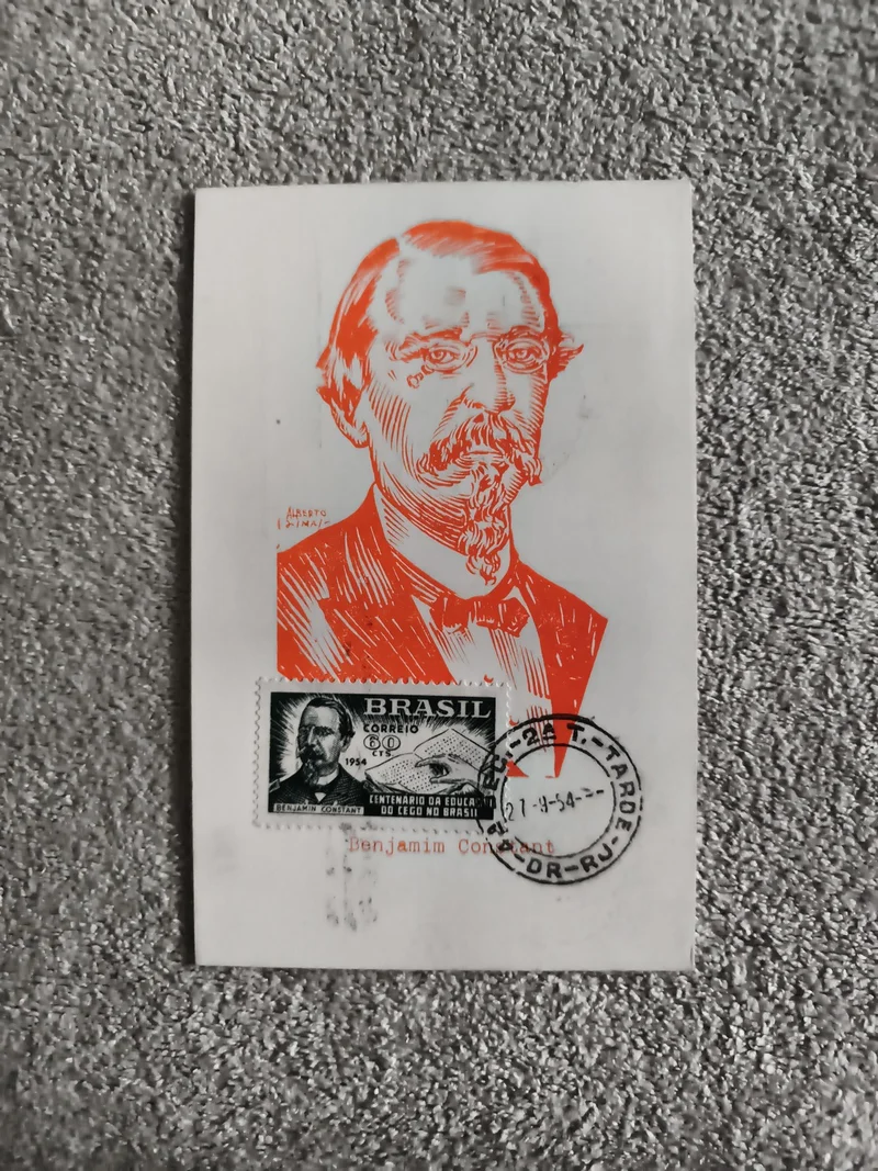 Carte maximum Brésil 1954 Benjamin Constant timbre oblitéré philatélie