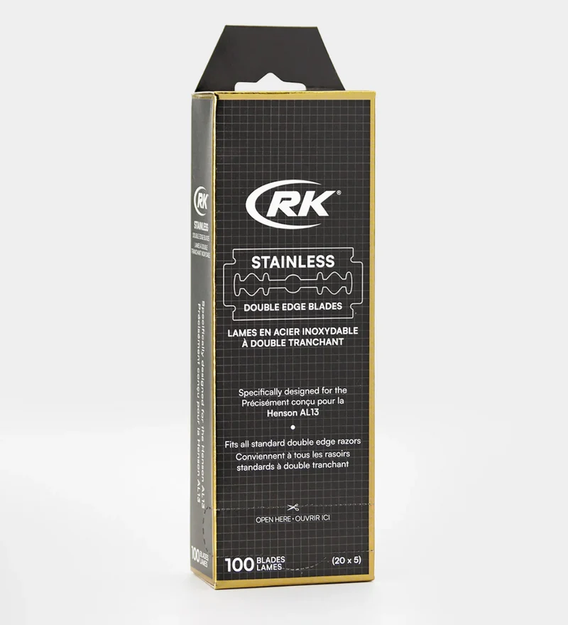 Henson - RK Shaving Stainless DE Razor Blades - 100 pack