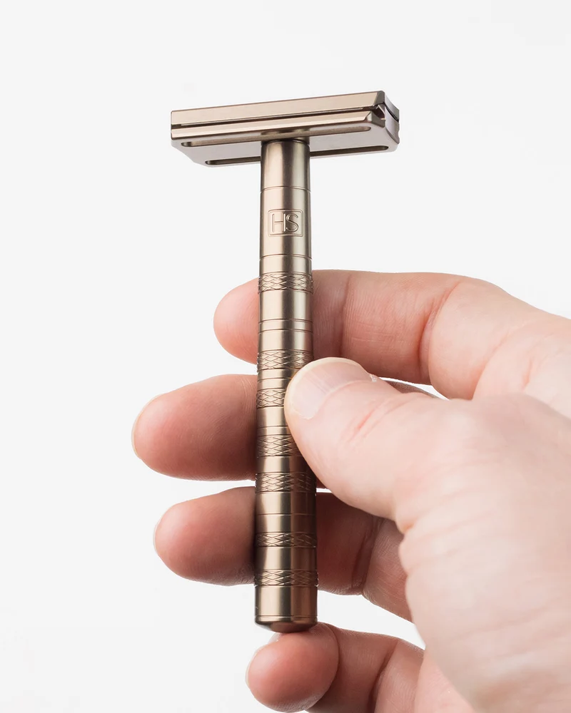 Henson AL13 Safety Razor - Tan - Mild or Medium