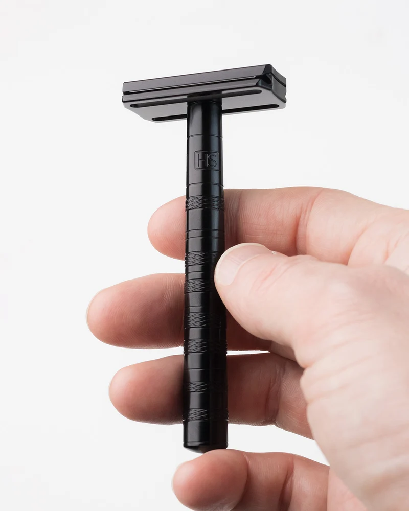 Henson AL13 Safety Razor - Jet Black - Mild or Medium