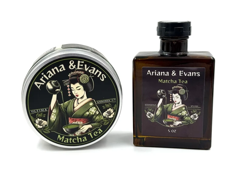 Ariana & Evans - Matcha Tea Shaving Soap OR Aftershave Splash