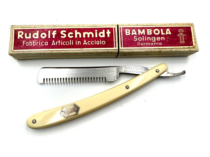 Rudolph Schmidt "Bambola" 92 1/2 - RARE NOS 5/8 Hair Thinning Razors