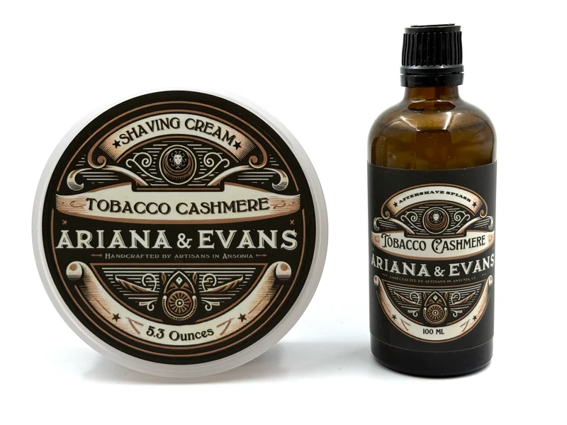 Ariana & Evans - Tobacco & Cashmere Shaving Cream OR Aftershave Splash