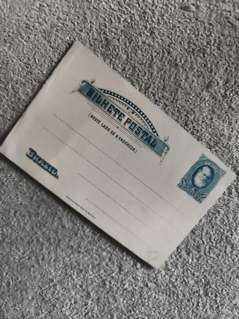 Carte postale Bilhete Postal Brésil timbre imprimé philatélie (Ref 1)