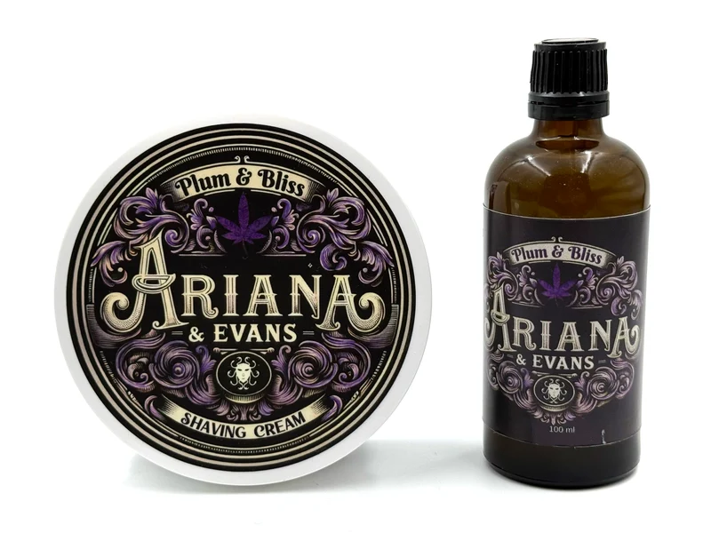 Ariana & Evans - Plum & Bliss Shaving Cream OR Aftershave Splash