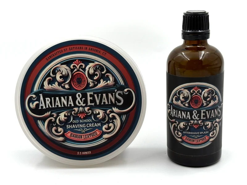 Ariana & Evans - Bahian Leather Shaving Cream OR Aftershave Splash