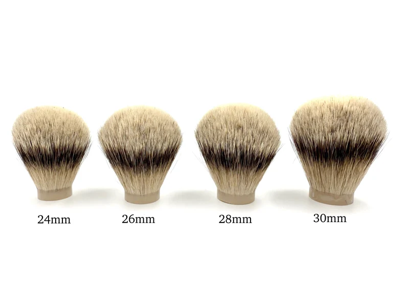Silvertip Badger Shaving Brush Knots - Bulb Shape