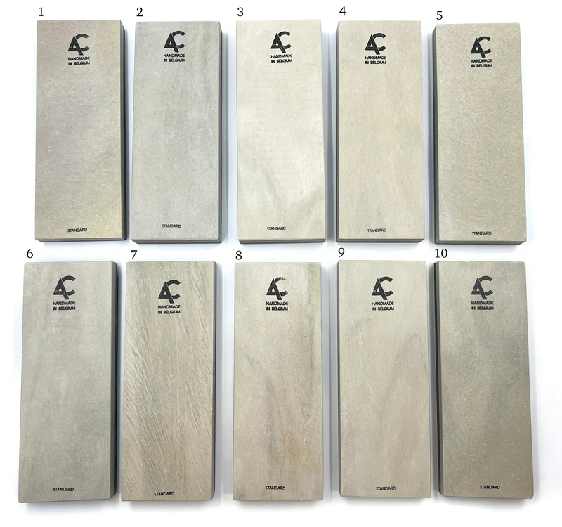 Belgian Coticule - 200mm x 75mm (8 x 3") Standard Grade Sharpening Stone with Slurry Stone - CHOOSE YOUR STONE