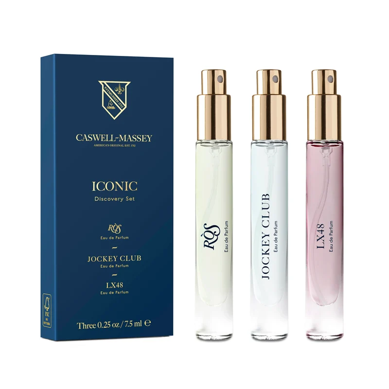 Caswell Massey Iconic Fragrance Discovery Set - 3x 0.25oz. / 7.5ml Vials
