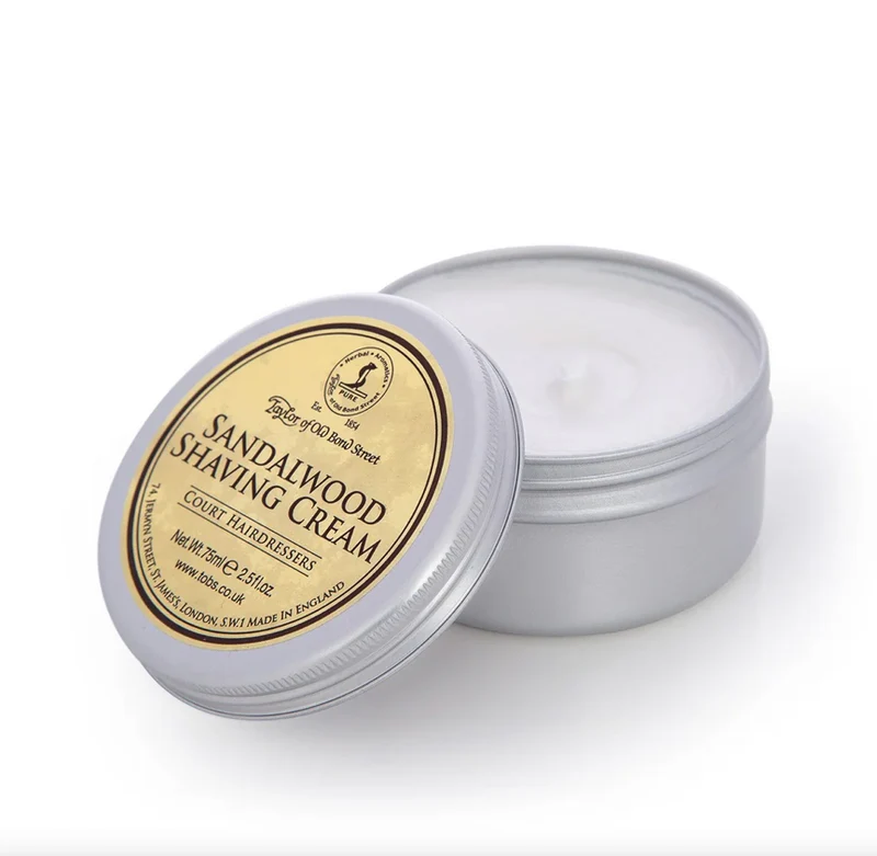 Taylor of Old Bond Street Sandalwood Shaving Cream 75ml (2.5 oz)