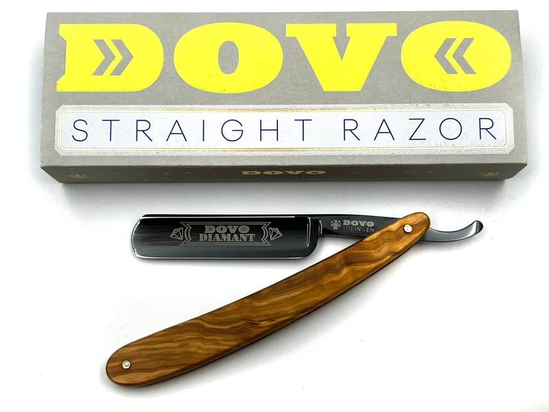 Dovo "Diamant" Olive Wood Handle 5/8 Full Hollow Solingen Straight Razor