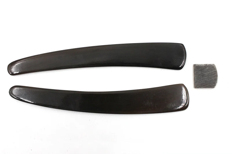Straight Razor Scales for 7/8-8/8 blades - Dark Brown Buffalo Horn - One Pair/Set