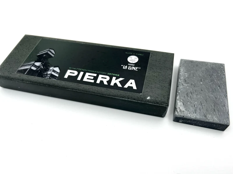 Pierka - 150x60mm (6x2.25") -French Fine Finishing Razor Hone Sharpening Stone with Slurry Stone