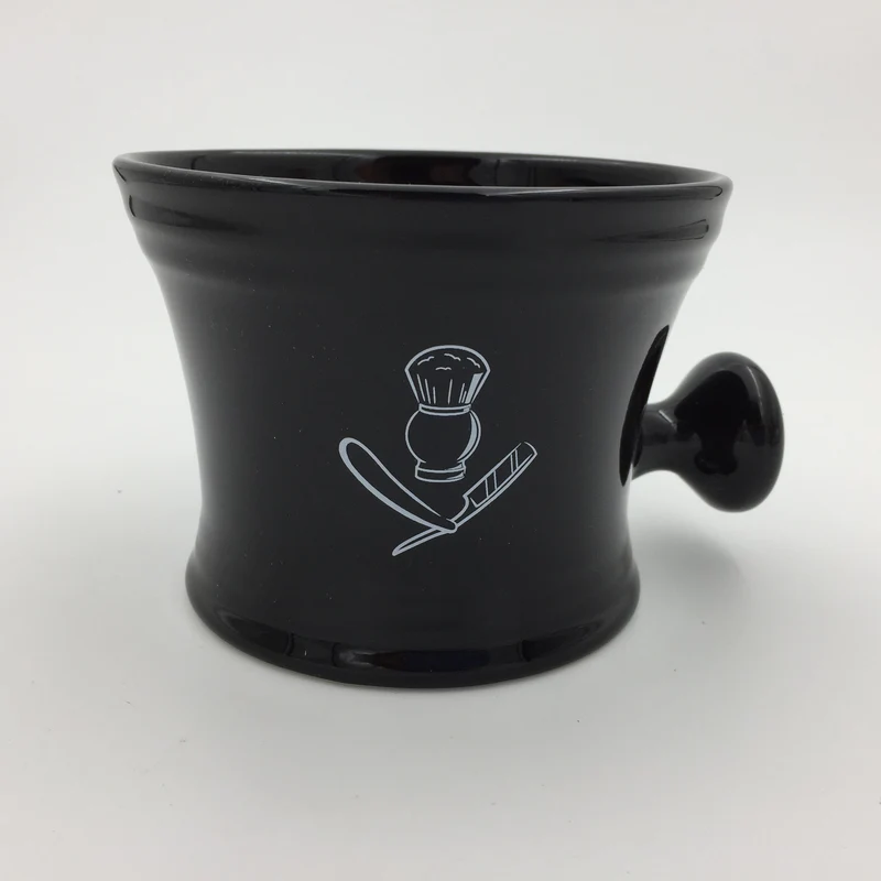 Classic Ceramic Shaving Mug - Black