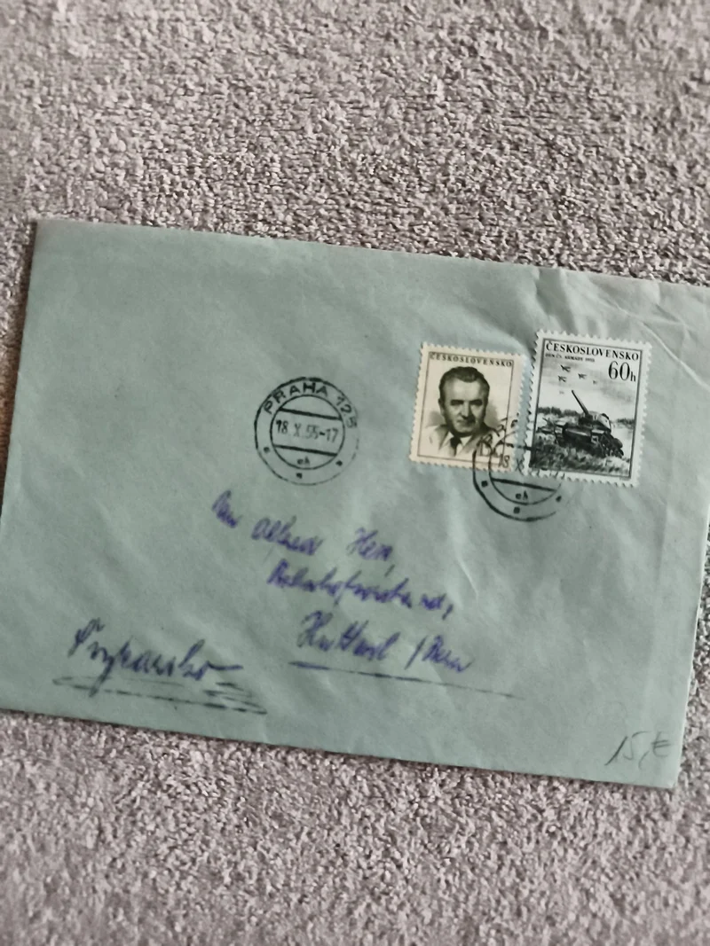Lettre affranchie Tchécoslovaquie 1978 timbres ČESKOSLOVENSKO oblitérés Prague