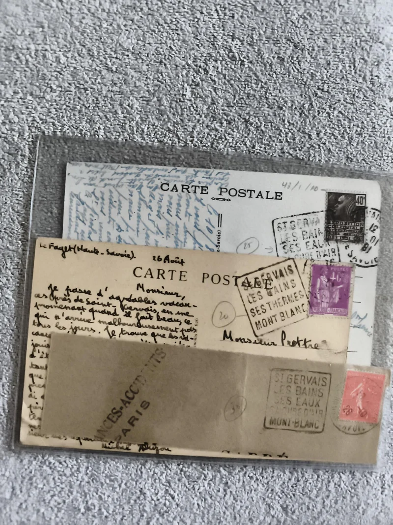 Lot cartes postales St-Gervais-les-Bains Mont-Blanc oblitérées philatélie