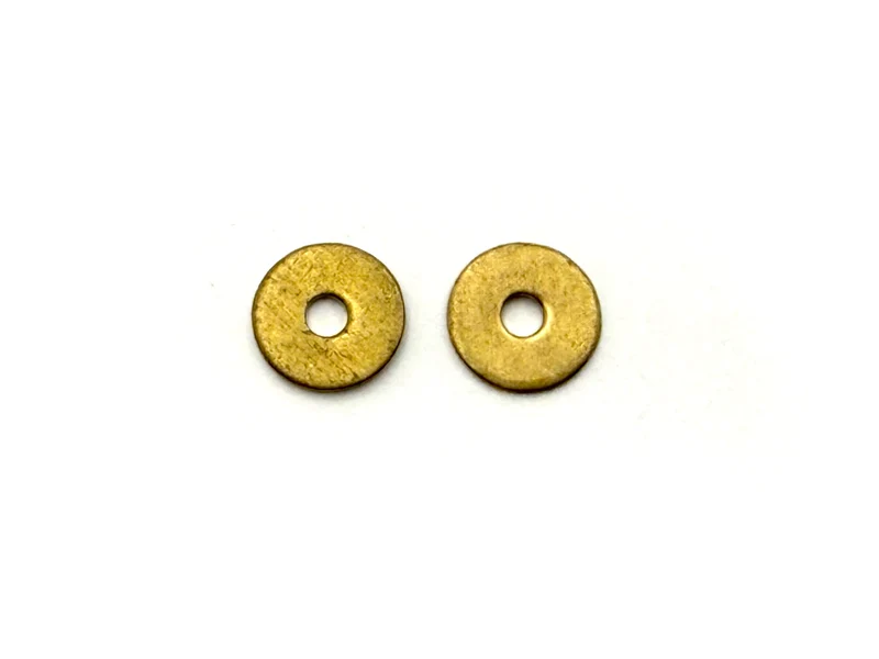Straight Razor Pivot Spacer Washers - Set of 2 - Brass