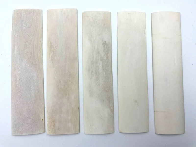 Straight Razor Scale Plate/Blank 160mm x 40mm x 4-6mm - Bleached Buffalo Bone