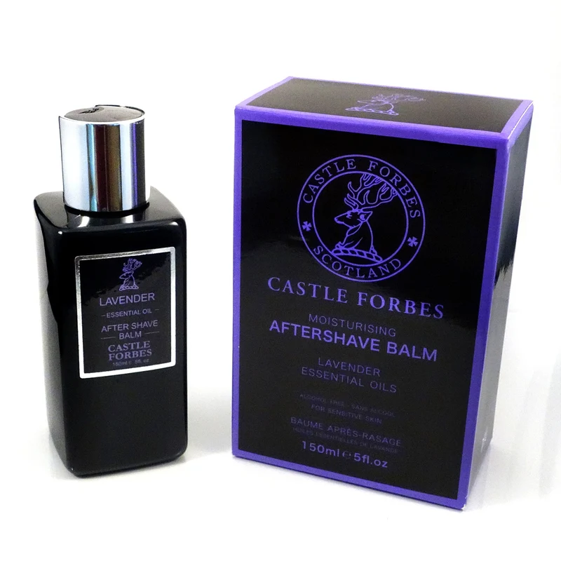 Castle Forbes Lavender Essential Oil Aftershave Balm – 150ml (5 fl. oz)