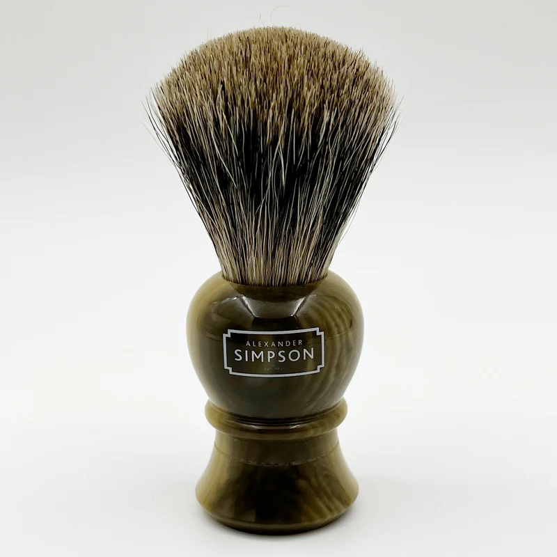 Simpson Islington - Pure Badger - Faux Horn Shaving Brush