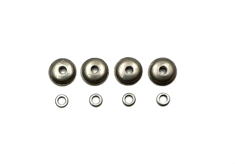 Straight Razor Pinning Washers - Original Domed Style Set of 4 - Nickel Silver