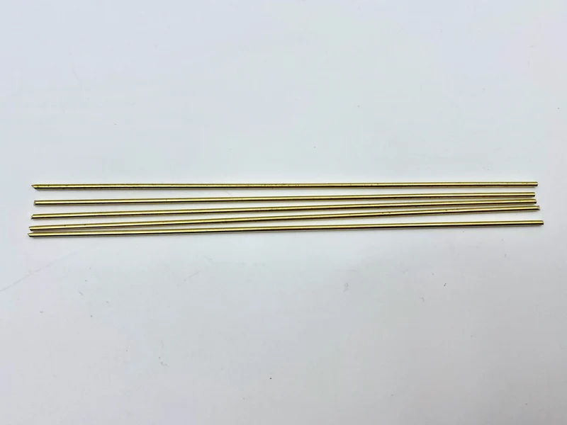 Straight Razor Pinning Rod - 1/16in. Diameter x 6in. length - Brass