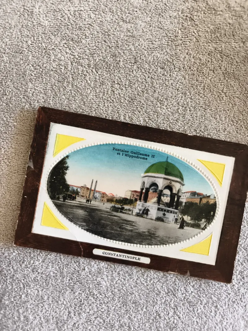 CPA Constantinople Fontaine Guillaume II Hippodrome carte photo couleur