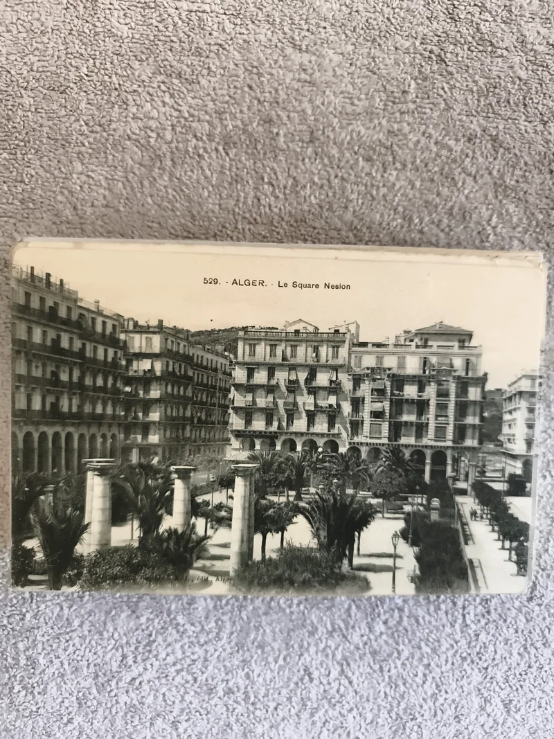 CPA Alger Le Square Nesion carte postale ancienne photographie