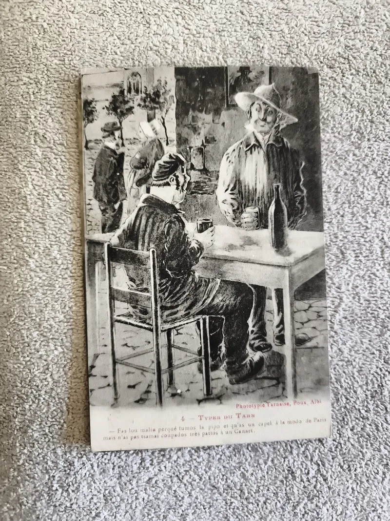 CPA Types du Tarn scène bistrot Phototypie Tarnaise Albi