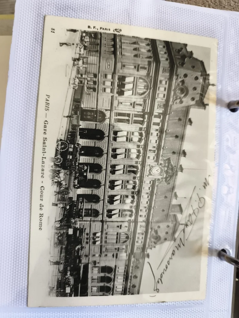 Carte postale CPA Paris Gare Saint-Lazare B.F. Paris Cours de Rome