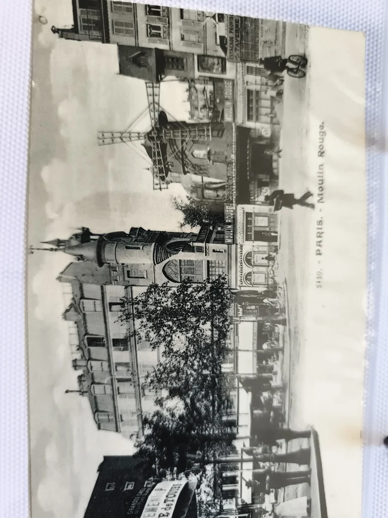 CPA Paris Moulin Rouge carte postale ancienne façade cabaret Montmartre