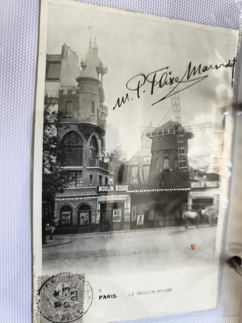 CPA Paris Moulin Rouge photo ancienne signée Félix Marsondt
