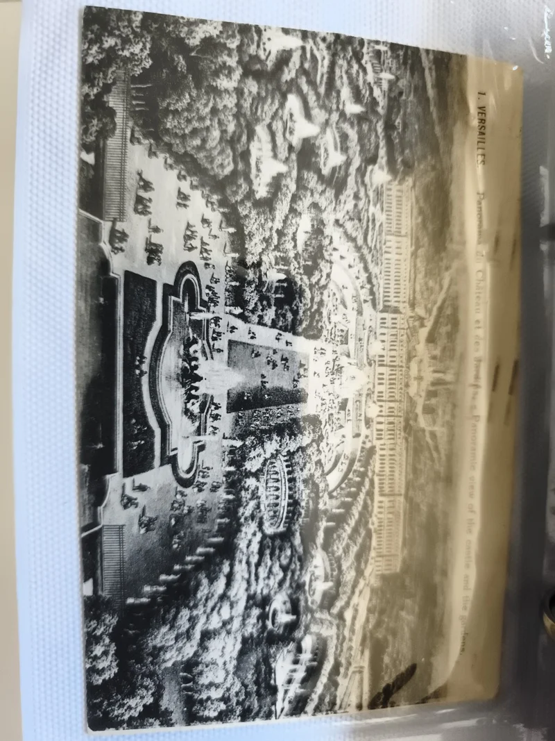 Carte postale CPA Versailles château et jardins vue panoramique