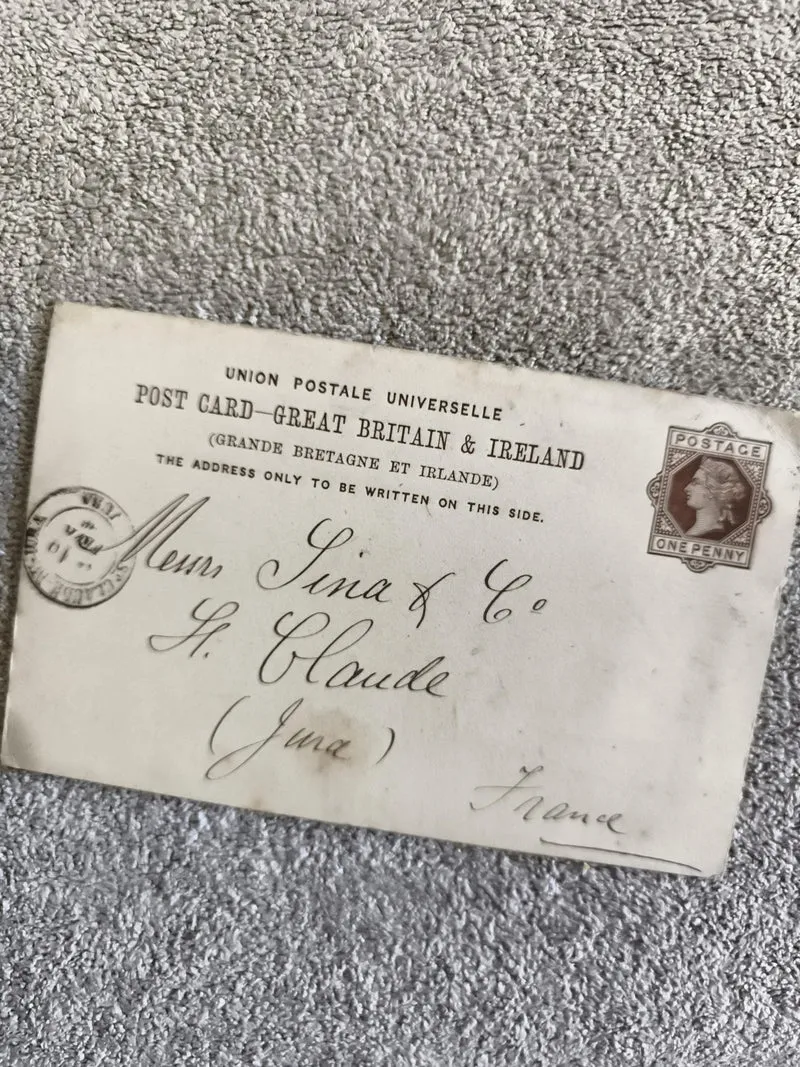 CPA Grande-Bretagne Irlande carte postale 1 penny St Claude Jura France